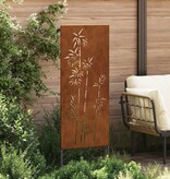 VidaXL Tuin decoratief paneel Roestig 50 x 140 cm Verweerd staal