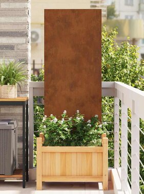 VidaXL Tuin decoratief paneel Roestig 50 x 140 cm Verweerd staal
