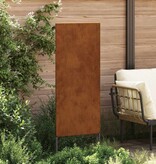 VidaXL Tuin decoratief paneel Roestig 50 x 140 cm Verweerd staal