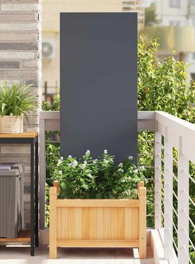 VidaXL Tuin decoratief paneel Antraciet 50 x 140 cm Koudgewalst staal