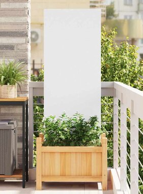 VidaXL Tuin decoratief paneel Wit 50 x 140 cm Koudgewalst staal