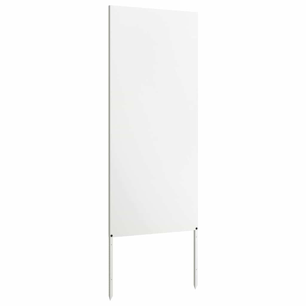 VidaXL Tuin decoratief paneel Wit 50 x 140 cm Koudgewalst staal