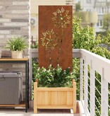 VidaXL Tuin decoratief paneel Roestig 50 x 140 cm Verweerd staal