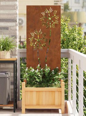 VidaXL Tuin decoratief paneel Roestig 50 x 140 cm Verweerd staal