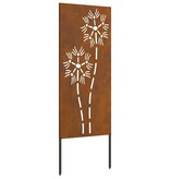 VidaXL Tuin decoratief paneel Roestig 50 x 140 cm Verweerd staal