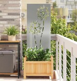 VidaXL Tuin decoratief paneel Zilver 50 x 140 cm Gegalvaniseerd staal