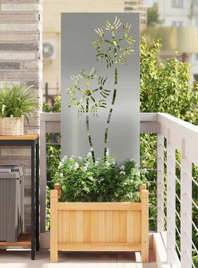 VidaXL Tuin decoratief paneel Zilver 50 x 140 cm Gegalvaniseerd staal