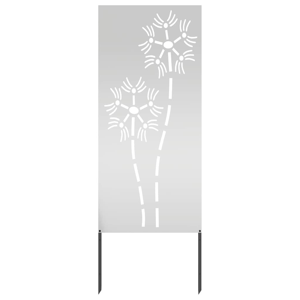 VidaXL Tuin decoratief paneel Zilver 50 x 140 cm Gegalvaniseerd staal