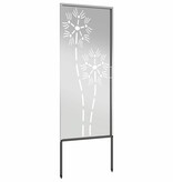 VidaXL Tuin decoratief paneel Zilver 50 x 140 cm Gegalvaniseerd staal