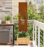 VidaXL Tuin decoratief paneel Roestig 32 x 140 cm Verweerd staal