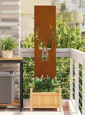 VidaXL Tuin decoratief paneel Roestig 32 x 140 cm Verweerd staal