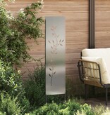 VidaXL Tuin decoratief paneel Zilver 32 x 140 cm Gegalvaniseerd staal