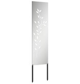 VidaXL Tuin decoratief paneel Zilver 32 x 140 cm Gegalvaniseerd staal
