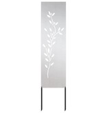 VidaXL Tuin decoratief paneel Zilver 32 x 140 cm Roestvrijstaal