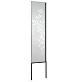 VidaXL Tuin decoratief paneel Zilver 32 x 140 cm Roestvrijstaal