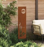 VidaXL Tuin decoratief paneel Roestig 32 x 140 cm Verweerd staal