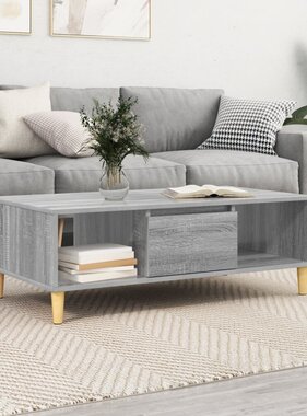 VidaXL met opslag met de deur Grijs sonoma 103.5 x 60 x 35 cm Bewerkt hout