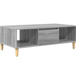 VidaXL met opslag met de deur Grijs sonoma 103.5 x 60 x 35 cm Bewerkt hout