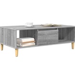 VidaXL met opslag met de deur Grijs sonoma 103.5 x 60 x 35 cm Bewerkt hout