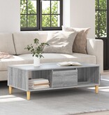 VidaXL met opslag met de deur Grijs sonoma 103.5 x 60 x 35 cm Bewerkt hout