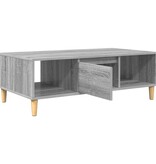 VidaXL met opslag met de deur Grijs sonoma 103.5 x 60 x 35 cm Bewerkt hout