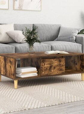 VidaXL met opslag met de deur Gerookt eiken 103.5 x 60 x 35 cm Bewerkt hout