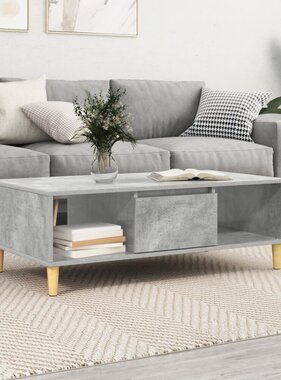 VidaXL met opslag met de deur Betongrijs 103.5 x 60 x 35 cm Bewerkt hout