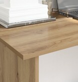 VidaXL Bureau artisanaal eikenkleurig 100 x 50 x 76 cm Bewerkt hout