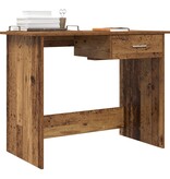 VidaXL Bureau Oud hout 100 x 50 x 76 cm Bewerkt hout