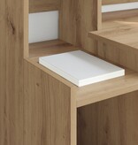 VidaXL Bureau artisanaal eikenkleurig 97 x 45 x 90 cm Bewerkt hout