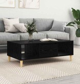 VidaXL met opslag met de deur Zwart eiken 103.5 x 60 x 35 cm Bewerkt hout