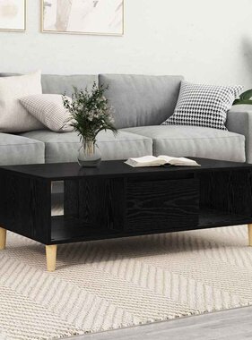 VidaXL met opslag met de deur Zwart eiken 103.5 x 60 x 35 cm Bewerkt hout