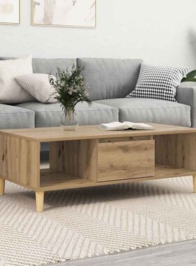 VidaXL artisanaal eikenkleurig 103.5 x 60 x 35 cm Bewerkt hout