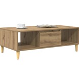 VidaXL artisanaal eikenkleurig 103.5 x 60 x 35 cm Bewerkt hout