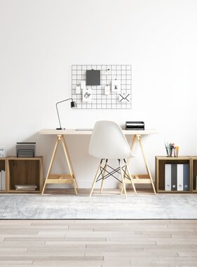 VidaXL TV Kasten 4 stuks Massief Eiken 37x35x37 cm Bewerkt Hout