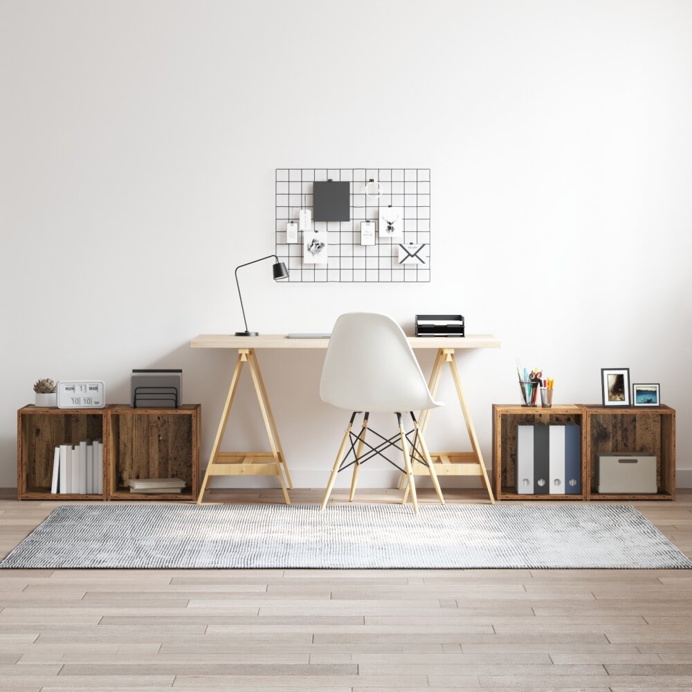 VidaXL TV-kasten - 4 stuks Oud Hout - 37 x 35 x 37 cm - Gefabriceerd Hout