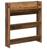 VidaXL Wand Schoenenkasten 2 pcs Oud hout 60 x 18 x 60 cm Bewerkt hout