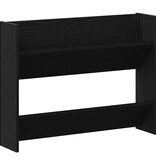 VidaXL Wand Schoenenkasten met plank Anders 2 pcs Zwart eiken 60 x 18 x 60 cm