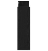 VidaXL Wand Schoenenkasten Zwart eiken 60 x 18 x 60 cm Bewerkt hout