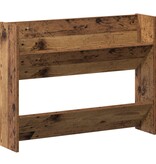 VidaXL Wand Schoenenkasten 2 pcs Oud hout 60 x 18 x 60 cm Bewerkt hout