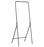 VidaXL Kledingrek Zwart 60x53x155 cm Van Gegalvaniseerd Staal