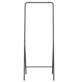 VidaXL Kledingrek Zwart 60x53x155 cm Van Gegalvaniseerd Staal
