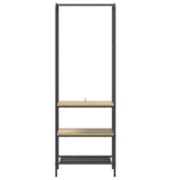 VidaXL Kledingrek met planken met plank Sonoma eiken 60 x 30 x 171 cm