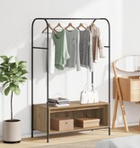 VidaXL Kledingrek met Planken van Artisan Eiken 100x44x160 cm