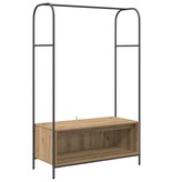 VidaXL Kledingrek met Planken van Artisan Eiken 100x44x160 cm