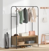 VidaXL Kledingrek met Planken van Artisan Eiken 100x44x160 cm