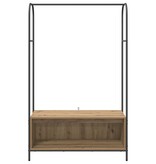 VidaXL Kledingrek met Planken van Artisan Eiken 100x44x160 cm
