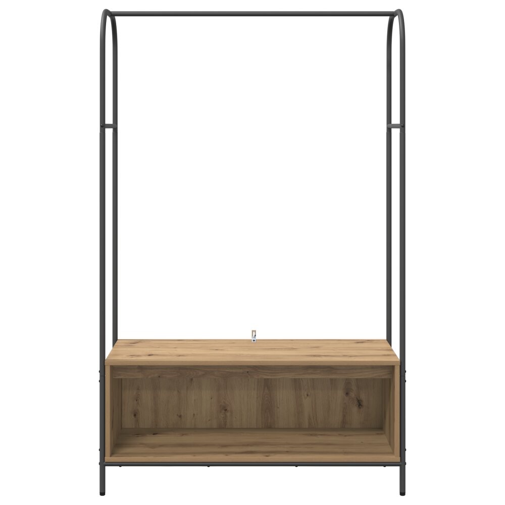 VidaXL Kledingrek met Planken van Artisan Eiken 100x44x160 cm