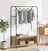 VidaXL Kledingrek met planken Sonoma eik 100x44x160 cm