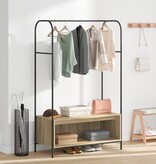 VidaXL Kledingrek met planken Sonoma eik 100x44x160 cm